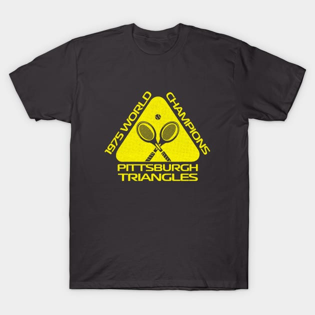 Retro Pittsburgh Triangles Tennis WTT Champs 1975 T-Shirt by LocalZonly